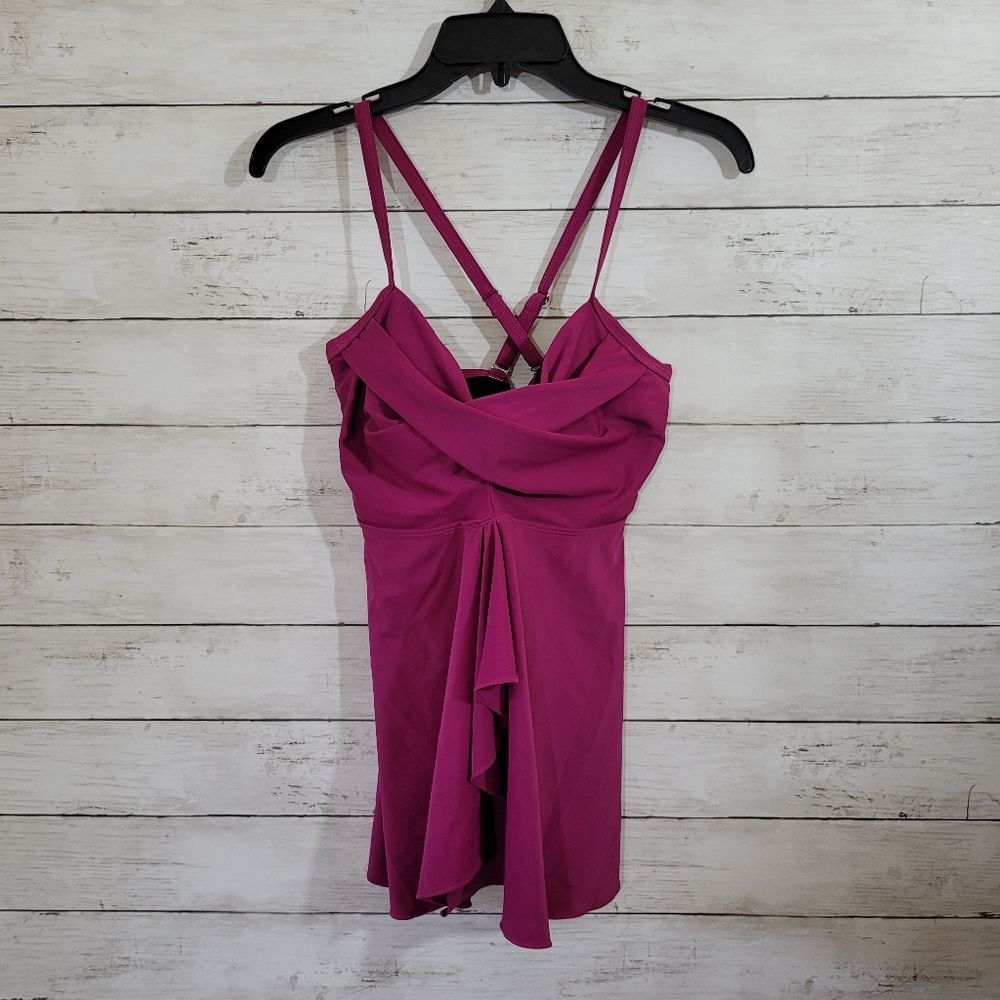 Women's‎ Twist Bandeau Tankini Swimsuit Top Size Small / Medium